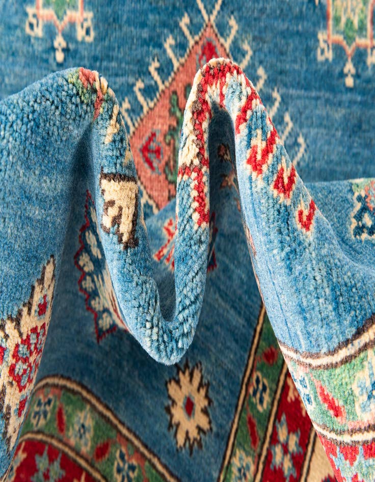 Detail image of  6' x 8' 10  Hand Knotted Kazak Rug