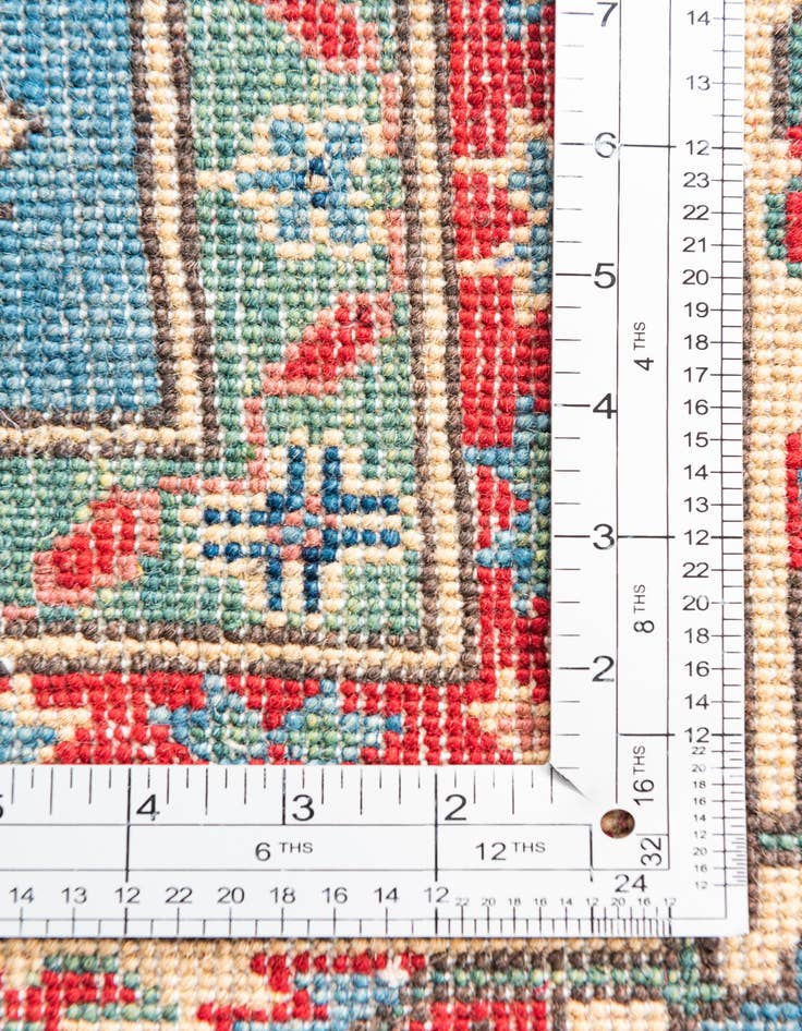 Detail image of  6' x 8' 10  Hand Knotted Kazak Rug