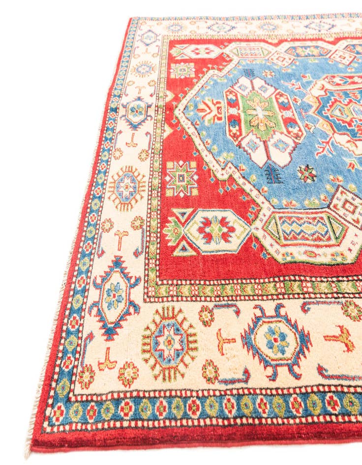 Detail image of  5' 7 x 8' 2  Hand Knotted Kazak Rug