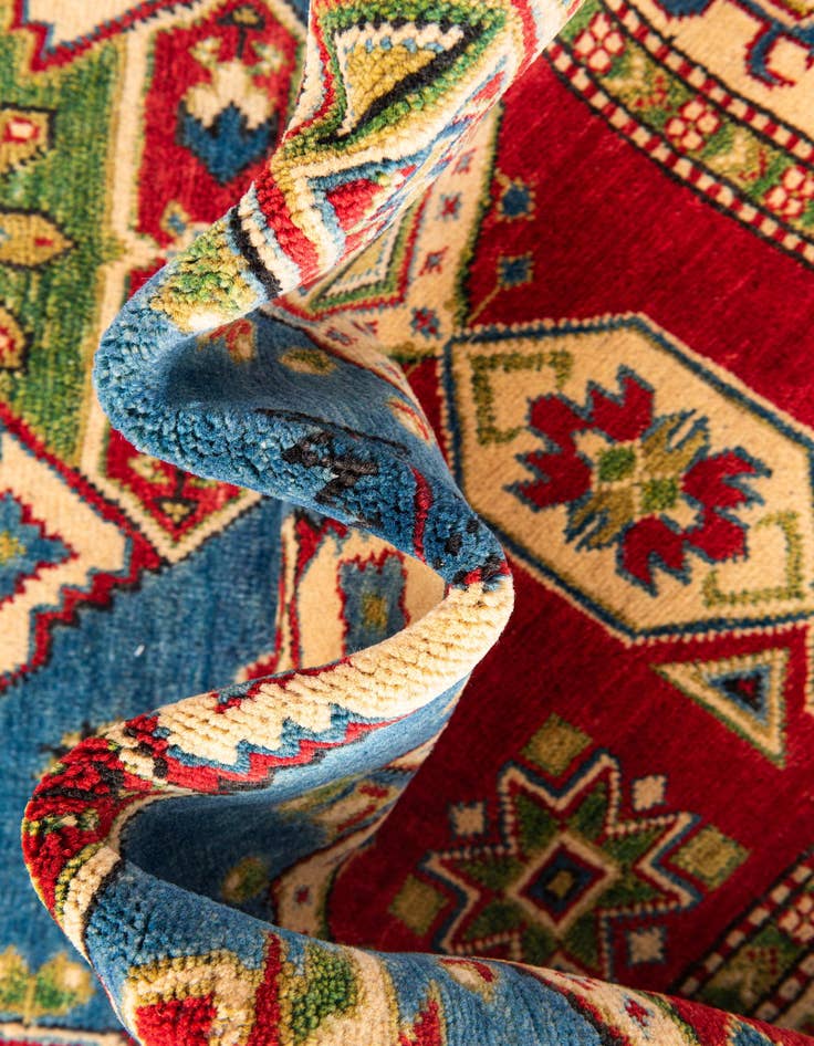 Detail image of  5' 7 x 8' 2  Hand Knotted Kazak Rug