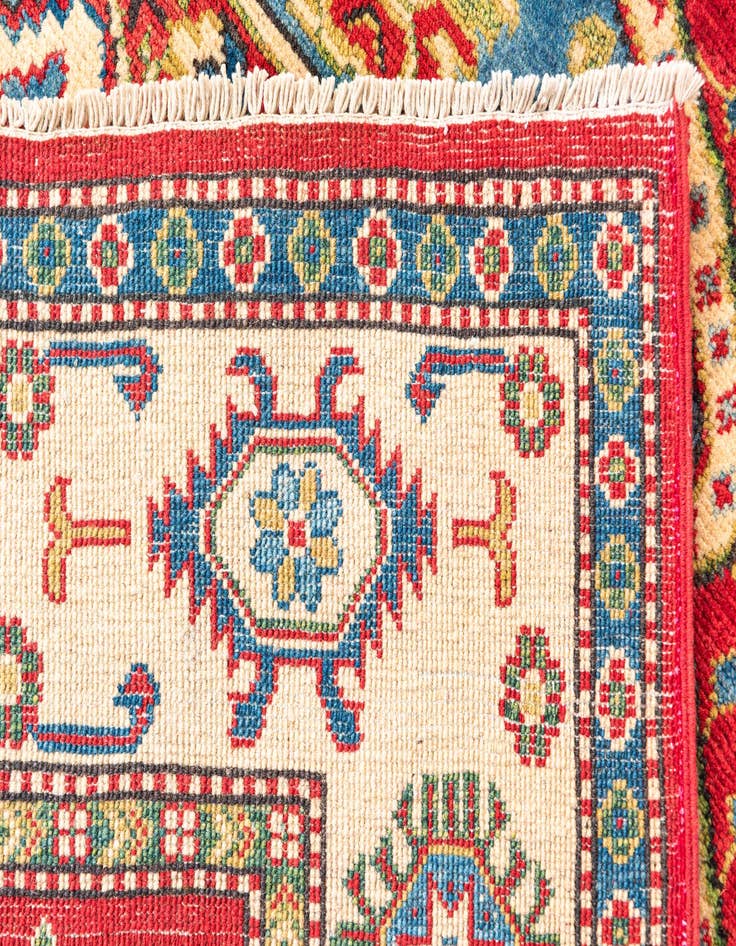 Detail image of  5' 7 x 8' 2  Hand Knotted Kazak Rug