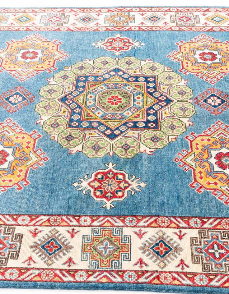 Detail image of  5' 7 x 7' 10  Hand Knotted Kazak Rug