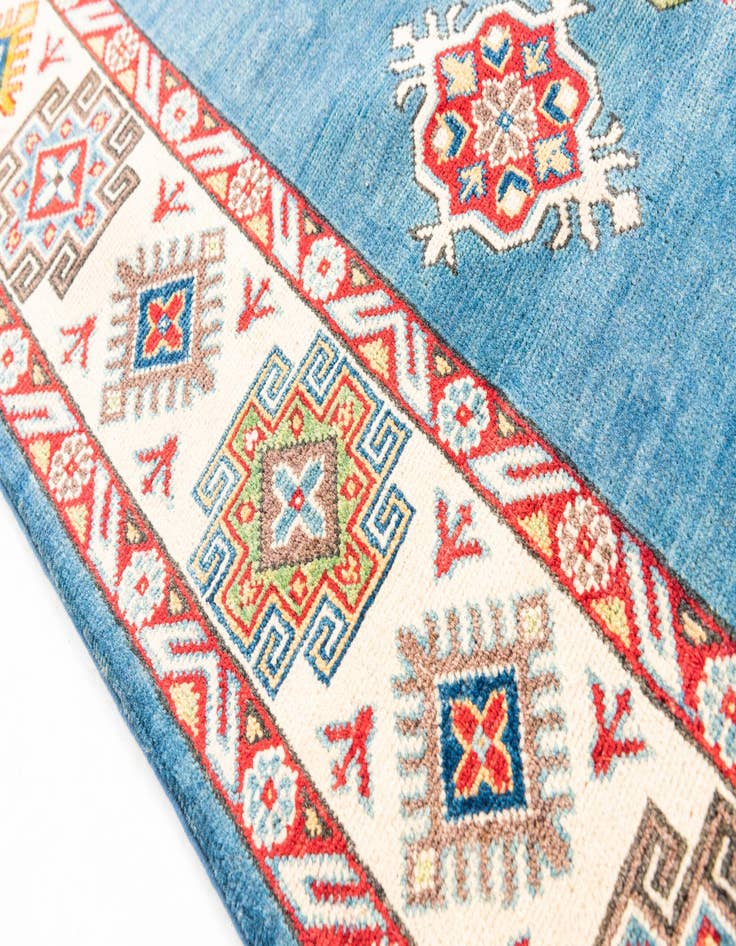 Detail image of  5' 7 x 7' 10  Hand Knotted Kazak Rug