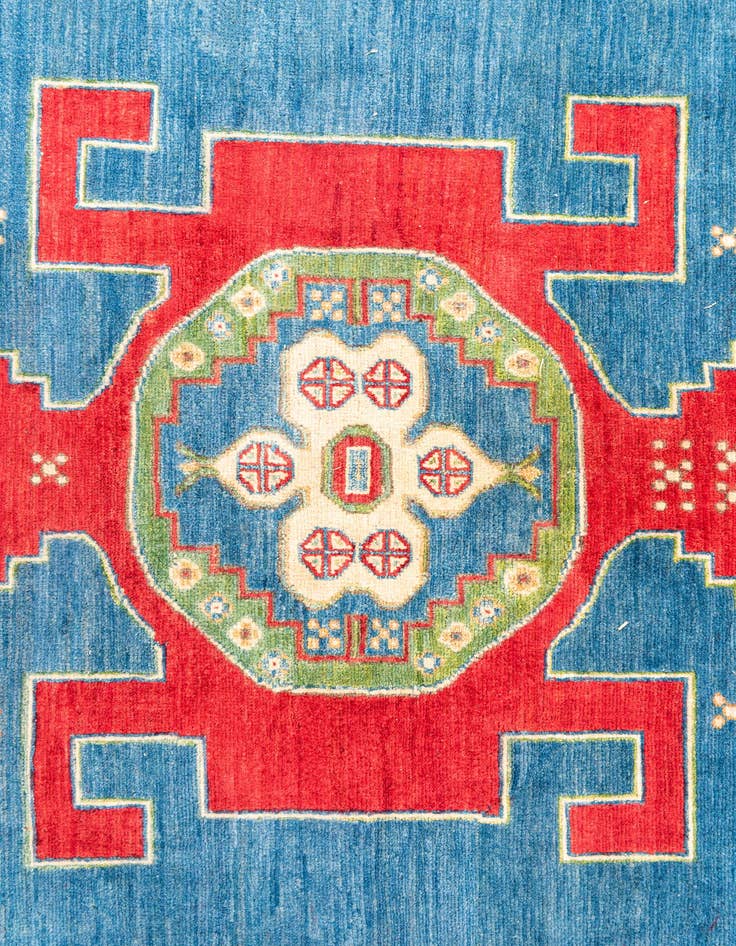 Detail image of  5' x 7'  Hand Knotted Kazak Rug