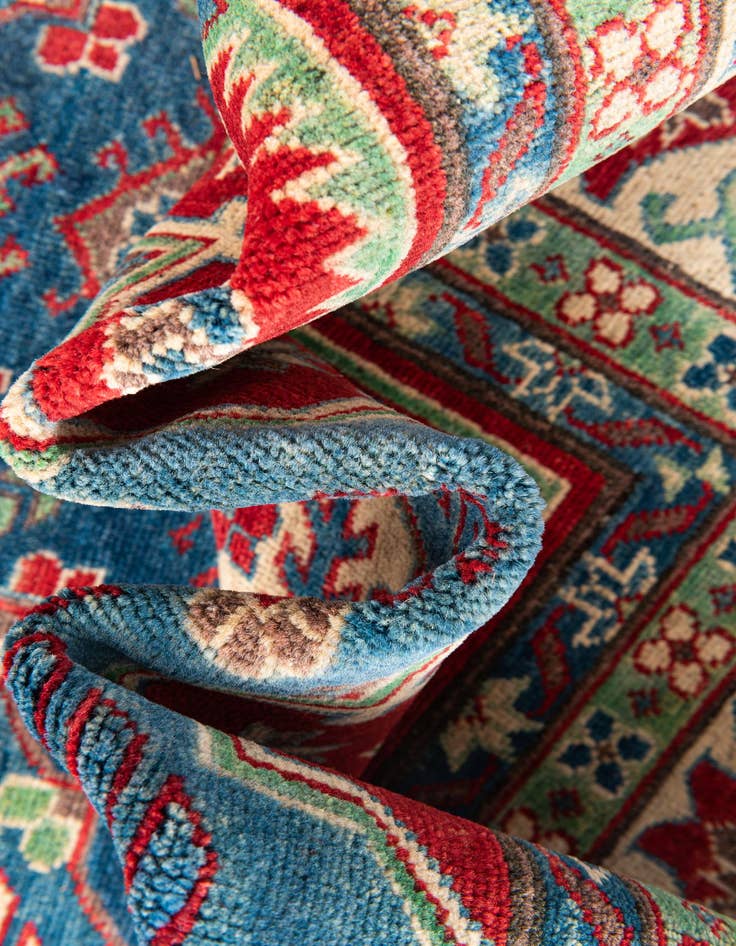 Detail image of  6' 8 x 9' 8  Hand Knotted Kazak Rug