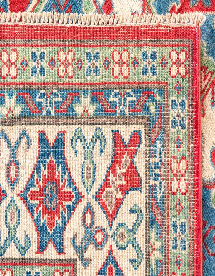 Detail image of  6' 8 x 9' 8  Hand Knotted Kazak Rug
