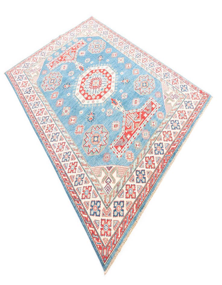 Detail image of  6' 1 x 8' 6  Hand Knotted Kazak Rug