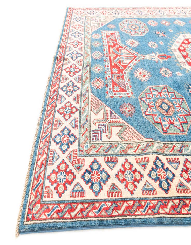 Detail image of  6' 1 x 8' 6  Hand Knotted Kazak Rug