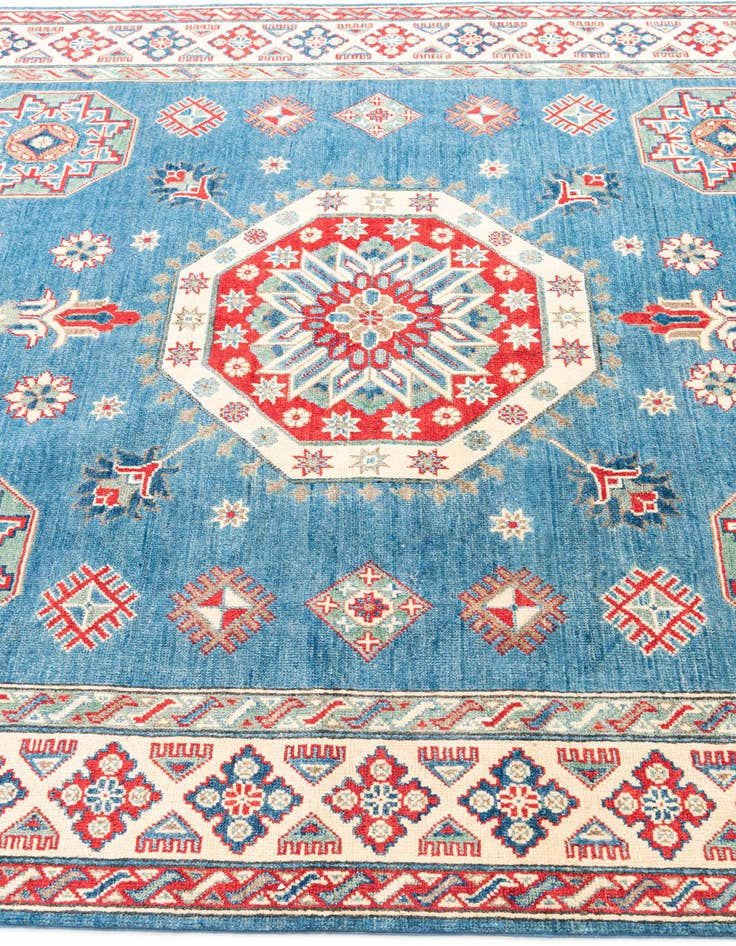 Detail image of  6' 1 x 8' 6  Hand Knotted Kazak Rug