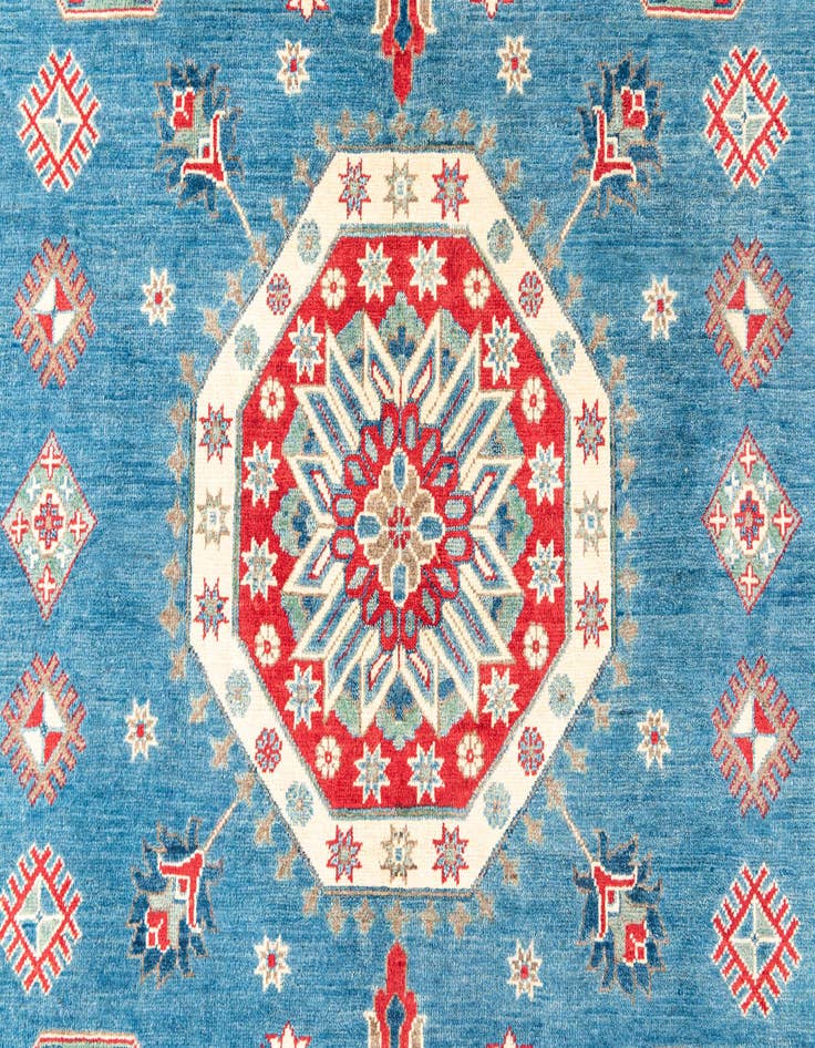 Detail image of  6' 1 x 8' 6  Hand Knotted Kazak Rug