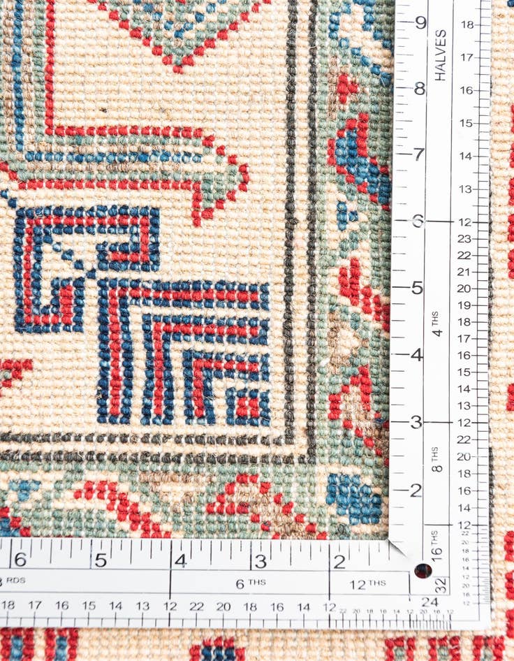 Detail image of  6' 1 x 8' 6  Hand Knotted Kazak Rug