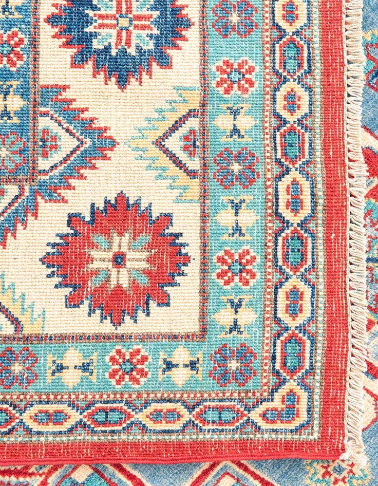 Detail image of  6' 8 x 9' 9  Hand Knotted Kazak Rug