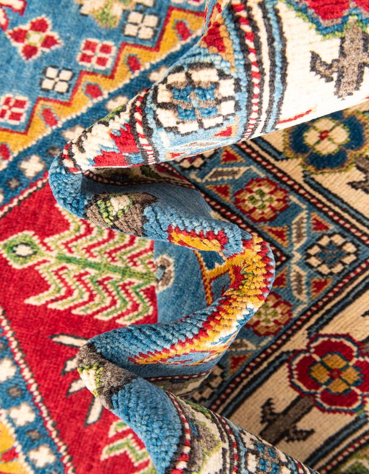 Detail image of  6' x 9' 2  Hand Knotted Kazak Rug
