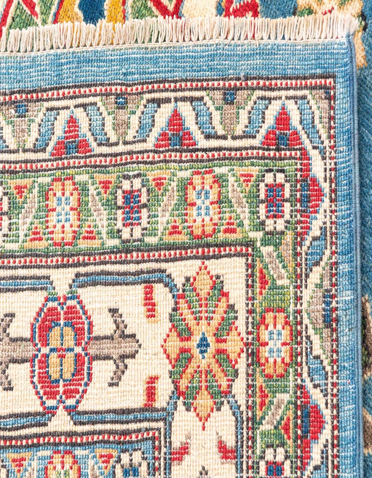 Detail image of  6' x 9' 2  Hand Knotted Kazak Rug