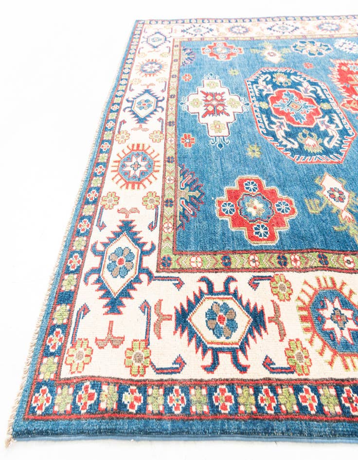 Detail image of  6' 1 x 9'  Hand Knotted Kazak Rug