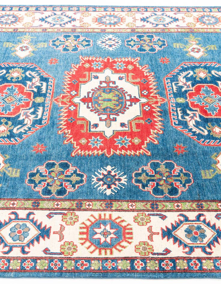 Detail image of  6' 1 x 9'  Hand Knotted Kazak Rug