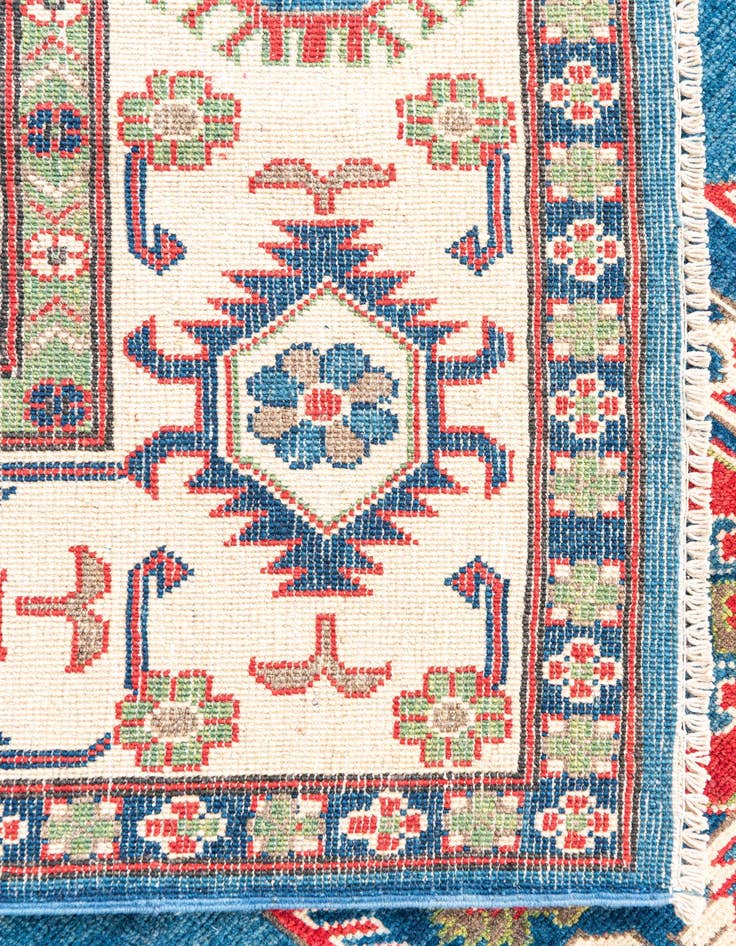 Detail image of  6' 1 x 9'  Hand Knotted Kazak Rug