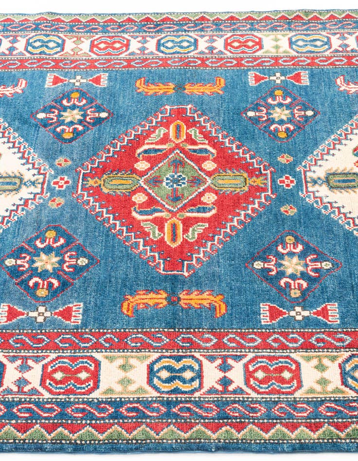 Detail image of  4' 1 x 6' 2  Hand Knotted Kazak Rug