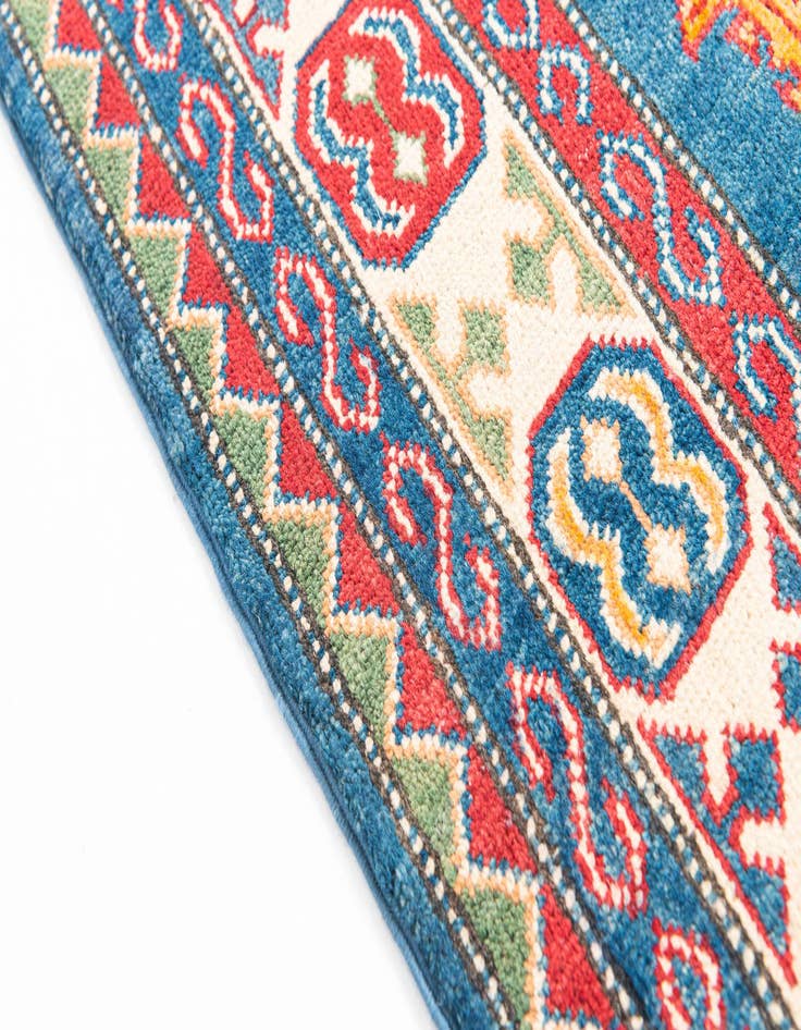 Detail image of  4' 1 x 6' 2  Hand Knotted Kazak Rug