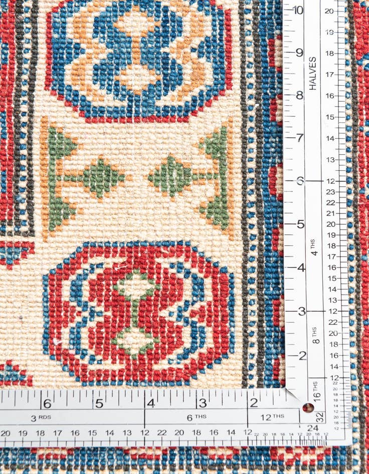 Detail image of  4' 1 x 6' 2  Hand Knotted Kazak Rug