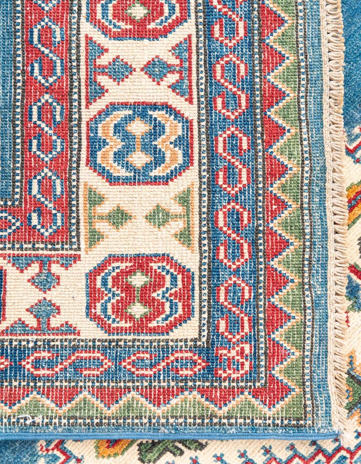 Detail image of  4' 1 x 6' 2  Hand Knotted Kazak Rug