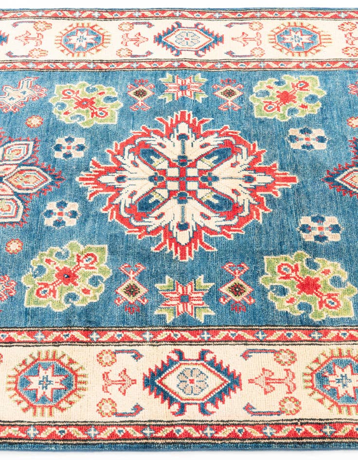 Detail image of  4' 1 x 6' 6  Hand Knotted Kazak Rug