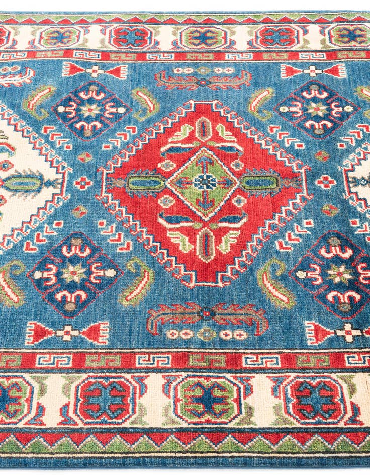 Detail image of  4' x 6' 1  Hand Knotted Kazak Rug