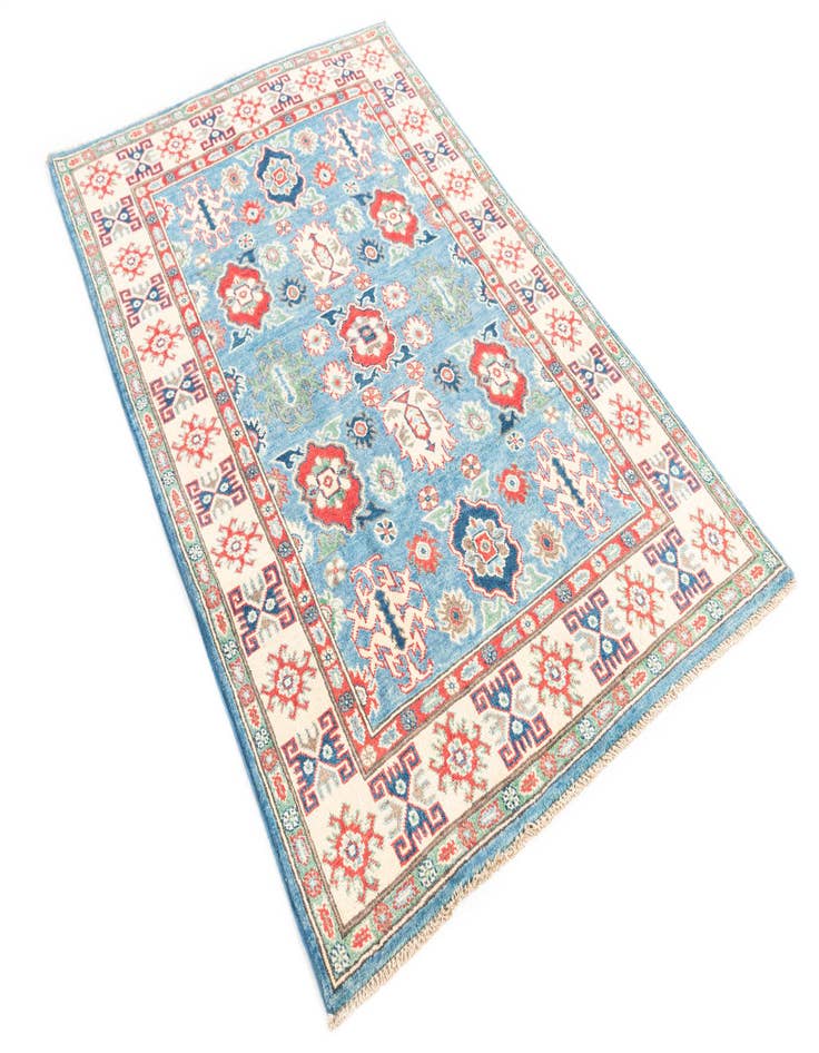 Detail image of  3' 10 x 6'  Hand Knotted Kazak Rug