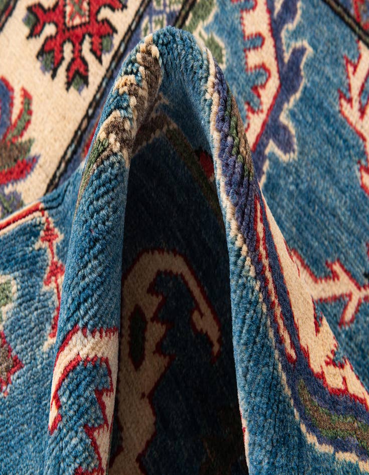 Detail image of  3' 10 x 5' 10  Hand Knotted Kazak Rug