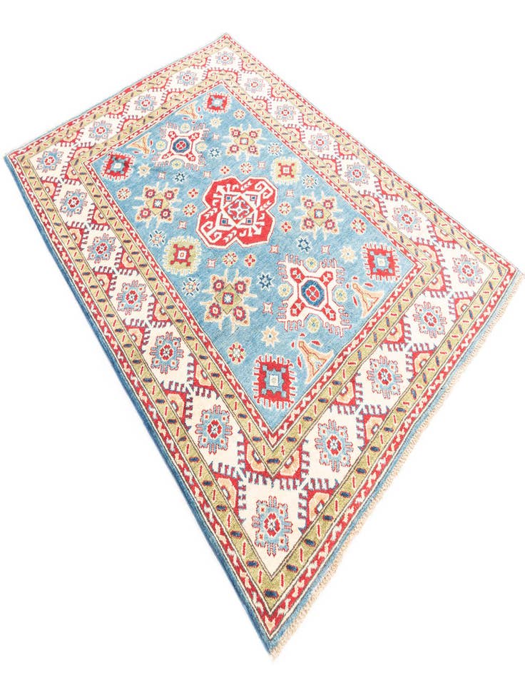 Detail image of  5' x 6' 10  Hand Knotted Kazak Rug
