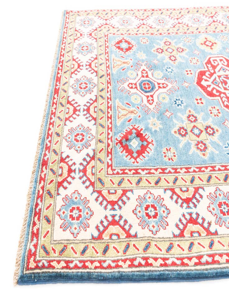 Detail image of  5' x 6' 10  Hand Knotted Kazak Rug