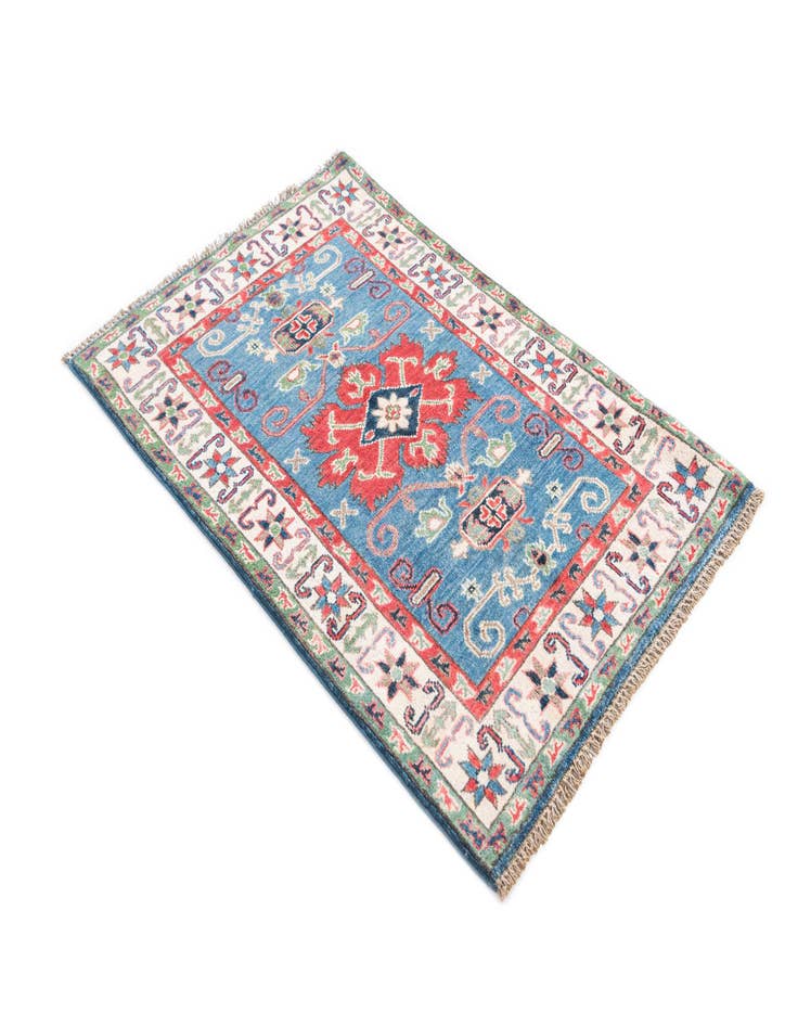 Detail image of  2' 10 x 4' 2  Hand Knotted Kazak Rug