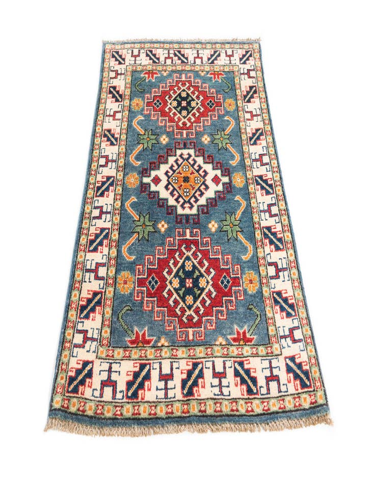 Detail image of  2' 6 x 4' 3  Hand Knotted Kazak Rug