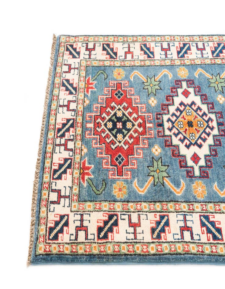 Detail image of  2' 6 x 4' 3  Hand Knotted Kazak Rug