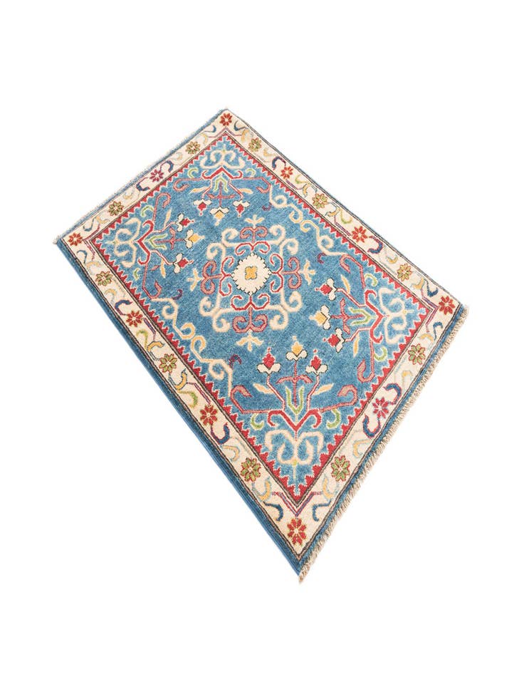 Detail image of  2' 10 x 4'  Hand Knotted Kazak Rug