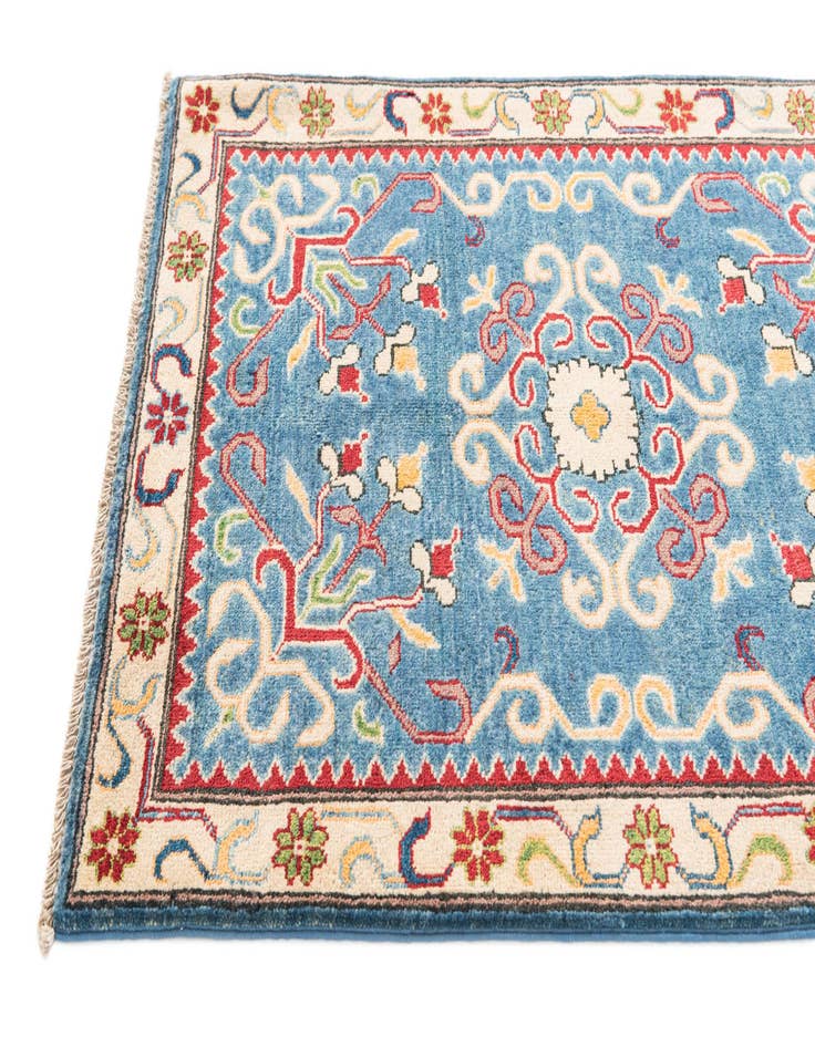 Detail image of  2' 10 x 4'  Hand Knotted Kazak Rug