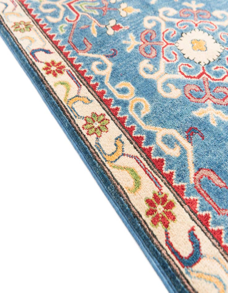 Detail image of  2' 10 x 4'  Hand Knotted Kazak Rug