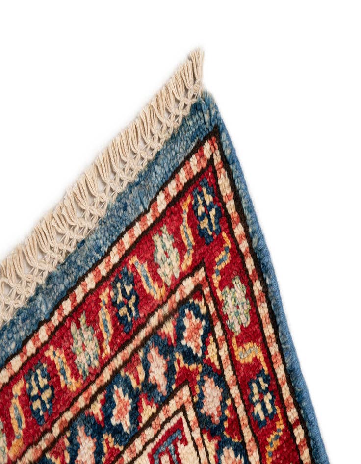 Detail image of  5' 4 x 8' 3  Hand Knotted Kazak Oriental Wool Rug