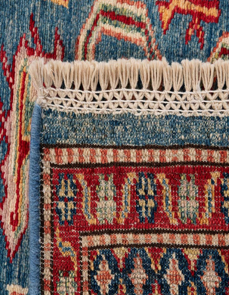 Detail image of  5' 4 x 8' 3  Hand Knotted Kazak Oriental Wool Rug