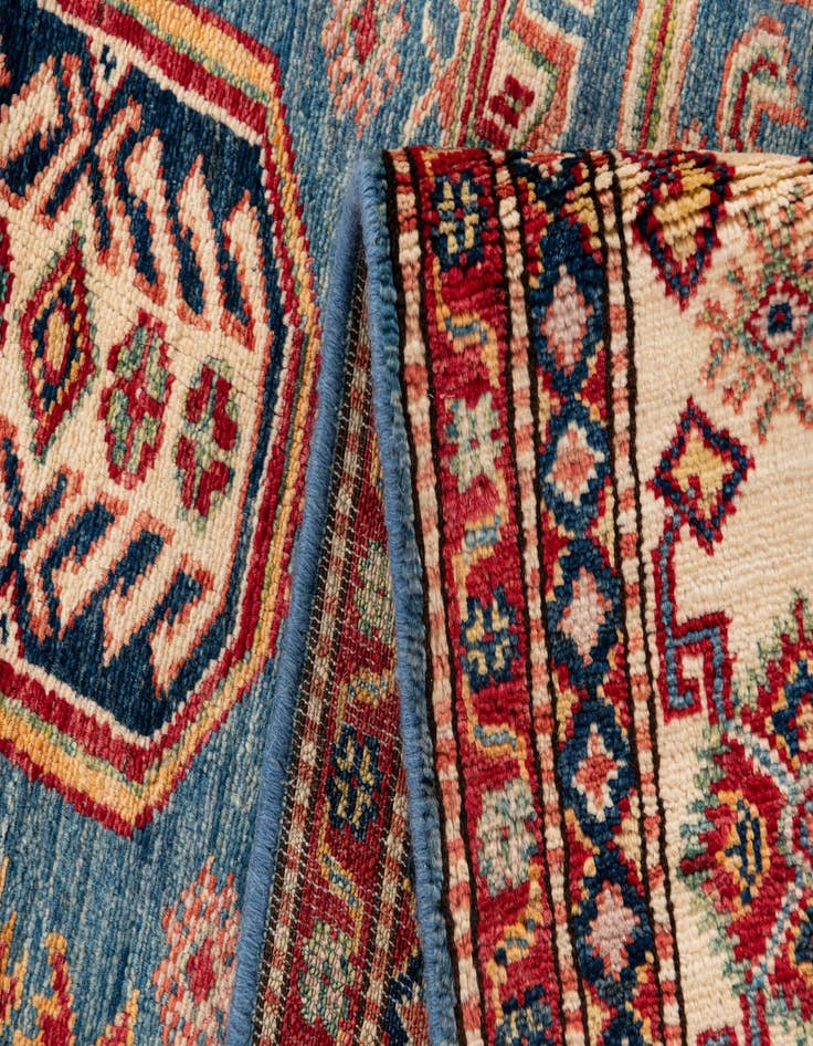 Detail image of  5' 4 x 8' 3  Hand Knotted Kazak Oriental Wool Rug