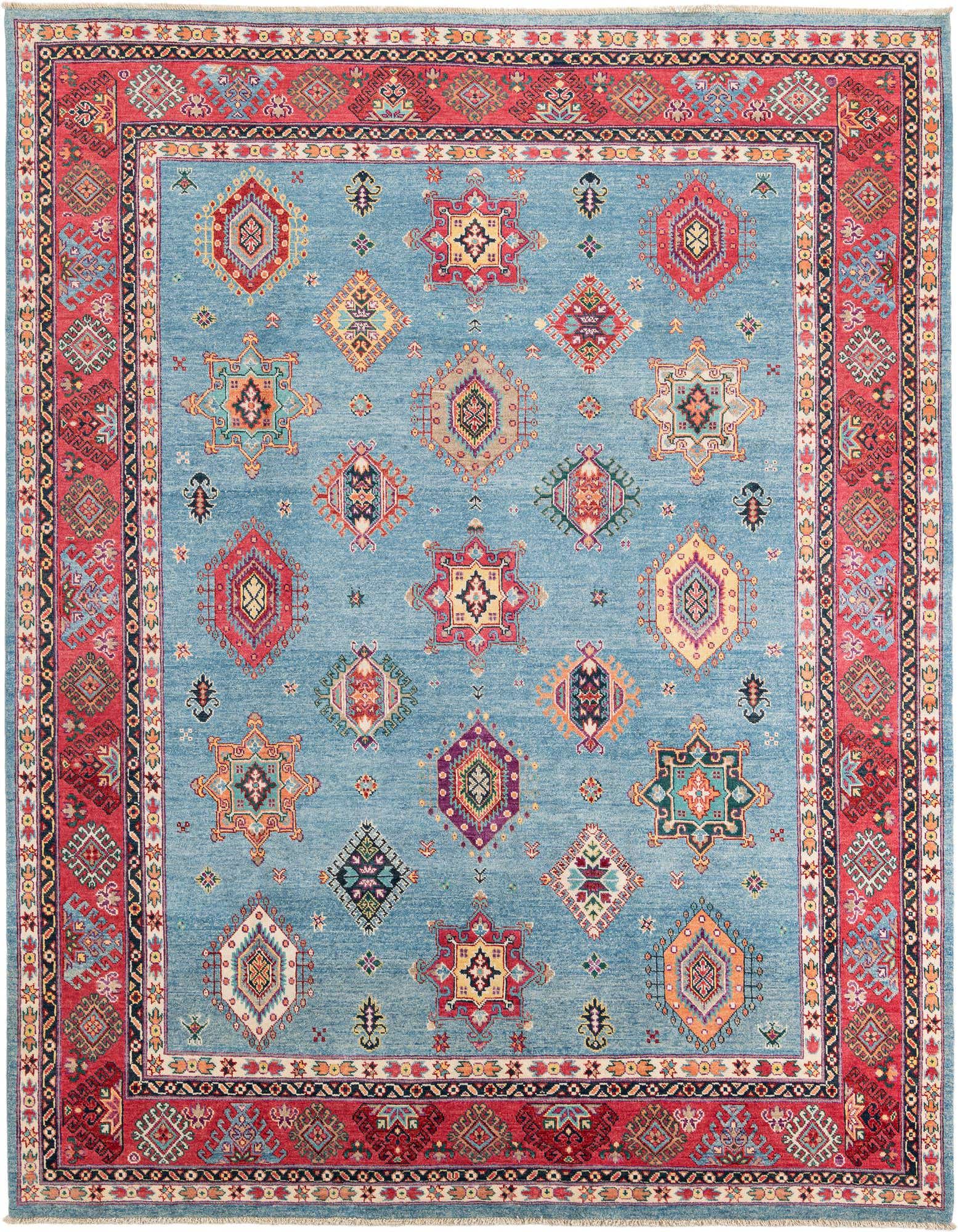 Primary image  8' 2 x 9' 6  Hand Knotted Kazak Rug