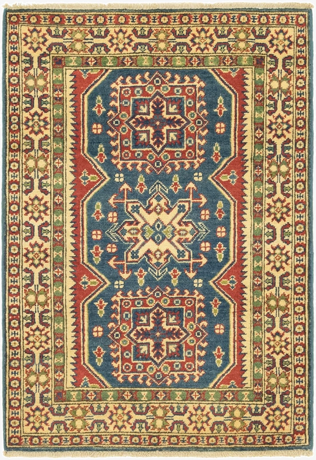  2' 9 x 3' 11  Hand Knotted Kazak Rug