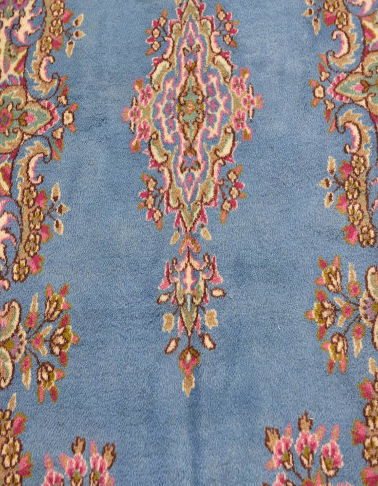 Detail image of  4' 6 x 6'  Hand Knotted Kerman Persian Wool Rug