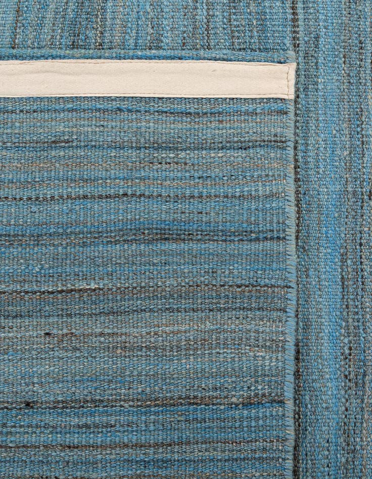 Detail image of  6' 4 x 9' 7  Hand Woven Kilim Modern Wool Rug