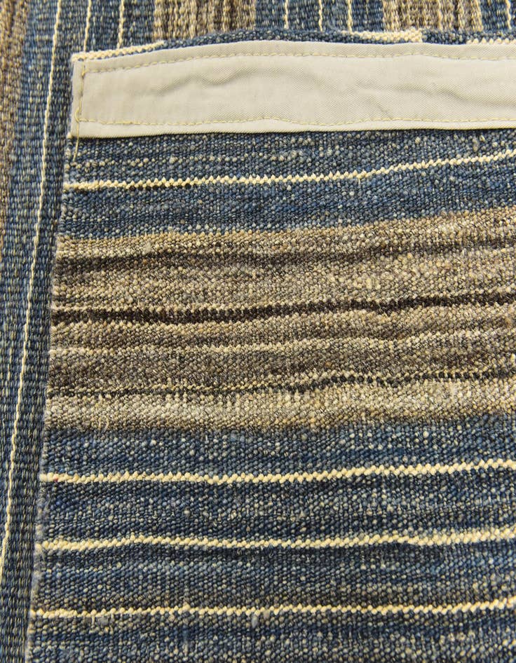 Detail image of  6' x 7' 8  Hand Woven Kilim Modern Wool Rug