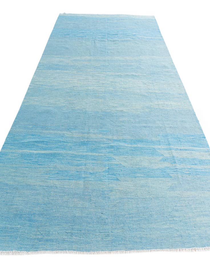 Detail image of  6' 10 x 9' 9  Hand Woven Kilim Modern Wool Rug