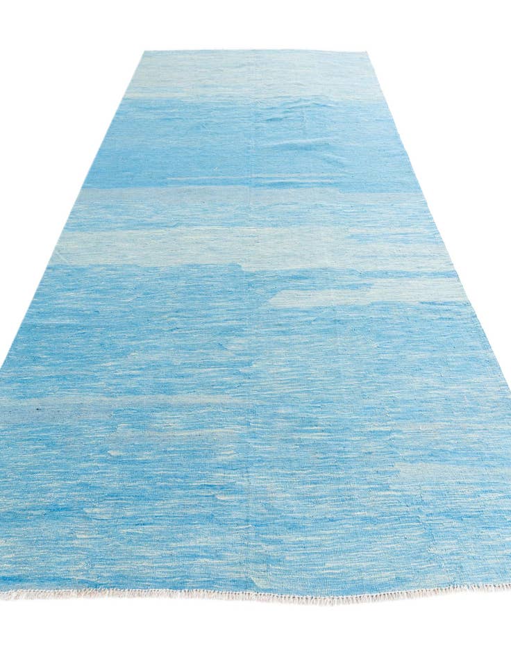 Detail image of  6' 9 x 9' 10  Hand Woven Kilim Modern Wool Rug