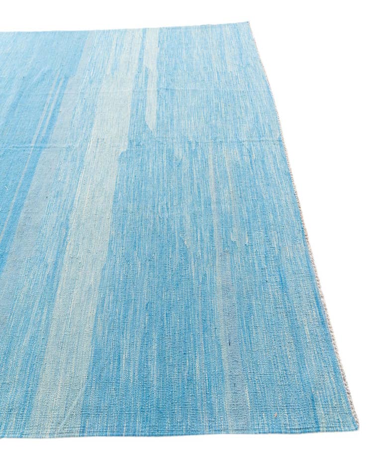 Detail image of  6' 9 x 9' 10  Hand Woven Kilim Modern Wool Rug