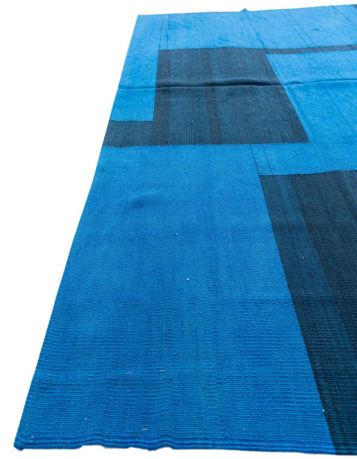 Detail image of  7' x 9' 4  Hand Woven Kilim Modern Wool Rug