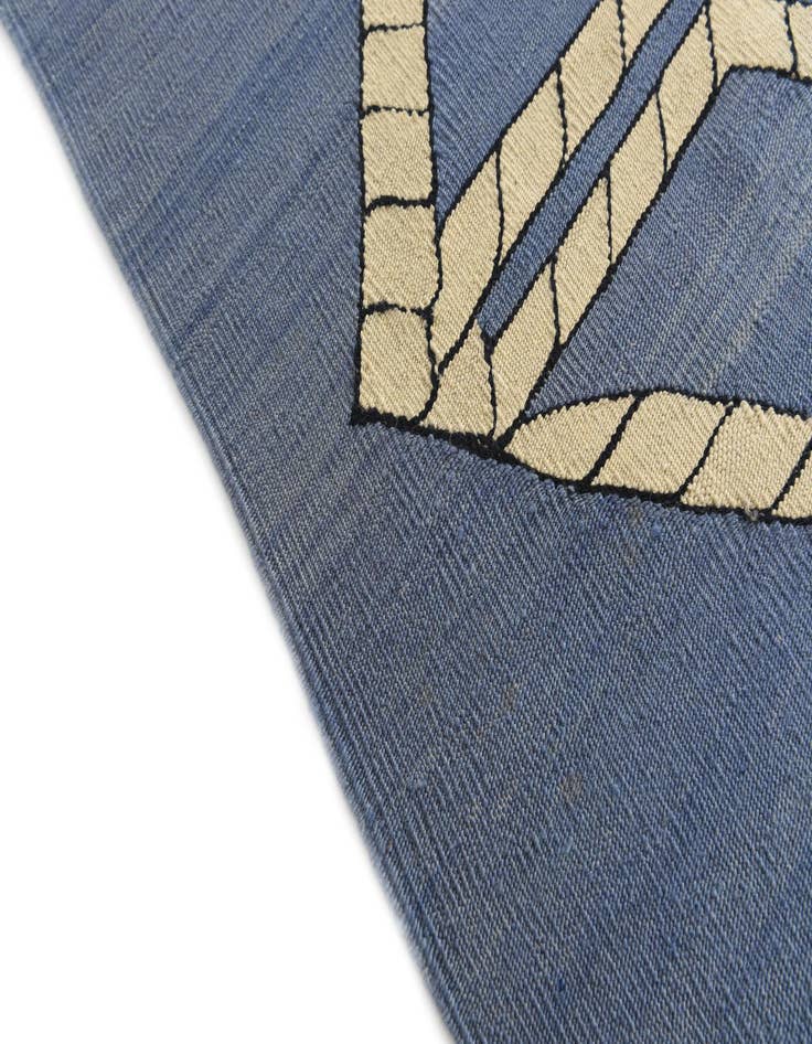 Detail image of  6' 8 x 9' 5  Hand Woven Kilim Modern Wool Rug